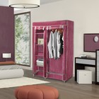 Шкаф для одежды, 108×43×172 см, цвет бордовый - Фото 4