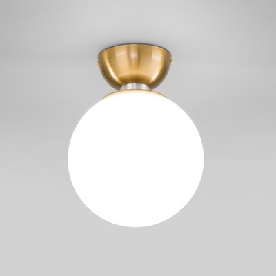 Светильник потолочный Eurosvet Bubble 30197/1, E14, 1х40Вт, 180х180х240 мм, цвет латунь