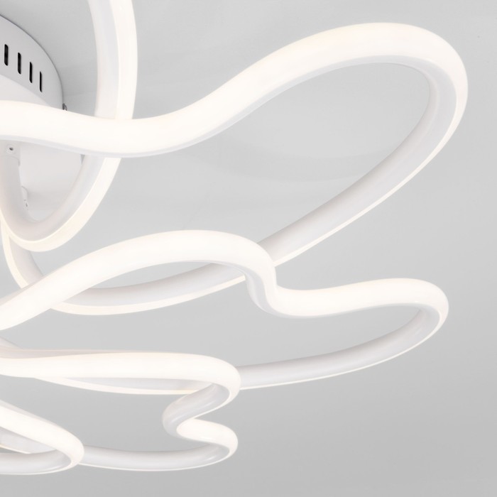 Светильник потолочный Eurosvet Floret 90135/8, LED, 210 Вт, 3300/4200/6500К, 14400Лм, 650х650х200 мм, пульт ДУ, цвет белый - фото 1906737488