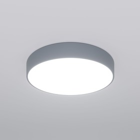 Светильник потолочный Eurosvet Entire 90319/1, LED, 110 Вт, 3300/4200/6500К, 6450Лм, 600х600х80 мм, пульт ДУ, цвет серый