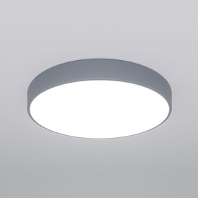 Светильник потолочный Eurosvet Entire 90320/1, LED, 152 Вт, 3300/4200/6500К, 10800Лм, 800х800х80 мм, пульт ДУ, цвет серый