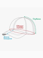 Бейсболка мужская MINAKU цвет коричневый, размер 58 - Фото 10