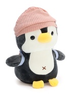 Мягкая игрушка «Пингвин» с рюкзаком, в розовой шапке, 22 см - фото 809279241