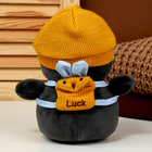 Мягкая игрушка «Пингвин» с рюкзаком, в жёлтой шапке, 22 см - Фото 3