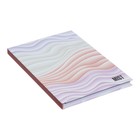 Бизнес-блокнот А5, 96 листов в клетку "Mist" розовый, твёрдая обложка, матовая ламинация, выборочный лак, блок 65 г/м2 - фото 24323804