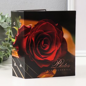 Фотоальбом на 100 фотографий " Цветочная коллекция10, Красная роза" 10x15 см