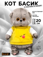 Мягкая игрушка «Кот Басик BABY», в толстовке со звездой, 20 см - Фото 1