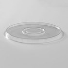 Крышка пластиковая одноразовая к менажнице, d=26×4,2 см, круглая, 110 шт/уп, цвет прозрачный - фото 9116802