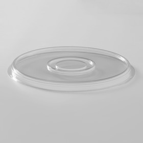 Крышка пластиковая одноразовая к менажнице, d=26×4,2 см, круглая, 110 шт/уп, цвет прозрачный (комплект 110 шт)