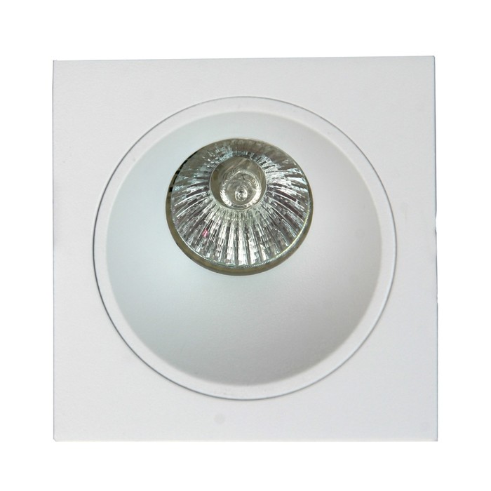 Светильник встраиваемый Mantra Brandon, GU10, 1х12Вт, 110х110х95 мм, цвет матовый белый