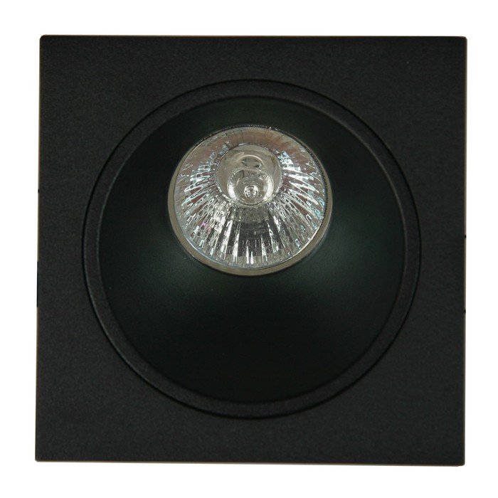 Светильник встраиваемый Mantra Brandon, GU10, 1х12Вт, 110х110х95 мм, цвет матовый чёрный