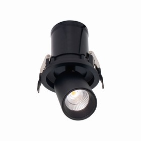 Светильник встраиваемый Mantra Garda, LED, 7Вт, 610Лм, 2700К, 85 мм, цвет чёрный
