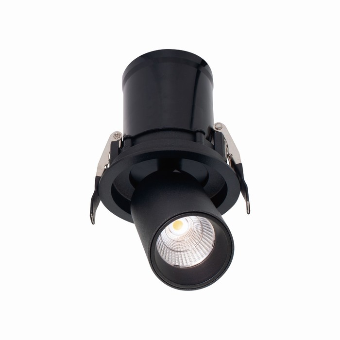 Светильник встраиваемый Mantra Garda, LED, 7Вт, 610Лм, 2700К, 85 мм, цвет чёрный - Фото 1