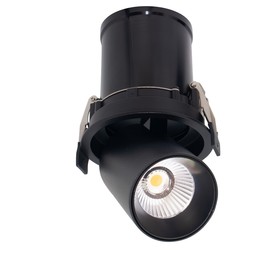 Светильник встраиваемый Mantra Garda, LED, 12Вт, 1020Лм, 2700К, 117 мм, цвет чёрный