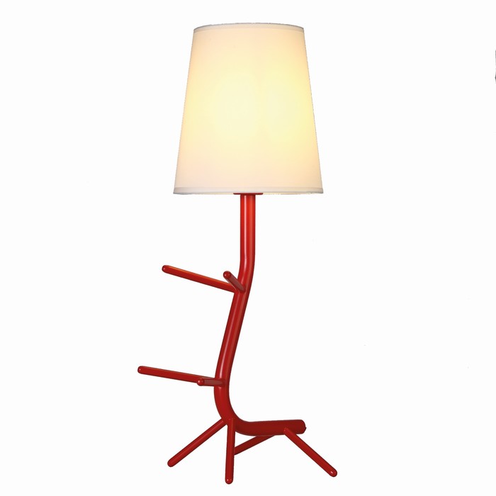 Настольная лампа Mantra Centipede, E27, 1х20Вт, 640 мм, цвет красный