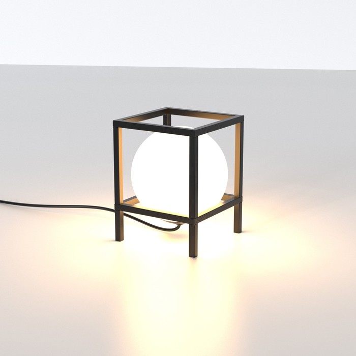 Настольная лампа Mantra Desigual, E27, 1х20Вт, 145х145х190 мм, цвет чёрный - фото 1920054508