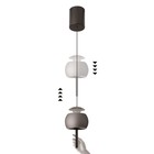 Светильник подвесной Mantra Roller, LED, 450Лм, 3000К, 268 мм, цвет чёрный - Фото 3