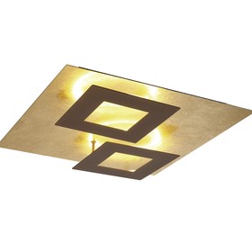Светильник потолочный Mantra Dalia, LED, 3360Лм, 3000К, 500х500х77 мм, цвет коричневый