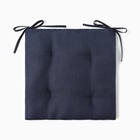 Подушка на стул Этель Minimalist design 42х42 см, цв.синий, 100% лен 415 г/м2 10300788 - фото 13037186