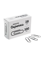 Скрепки канцелярские GLOBUS, 28 мм, 100 шт., без покрытия - Фото 4