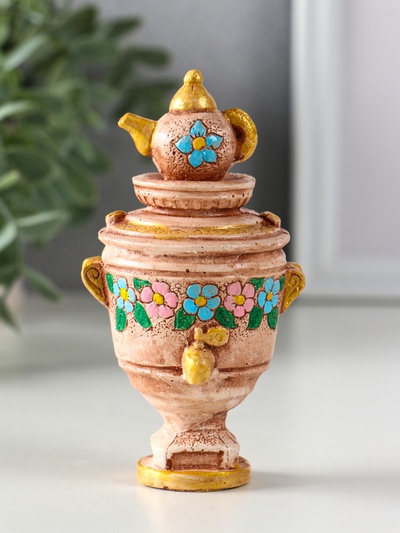 Фигурка гипс «Самовар», 12×6×6.5 см