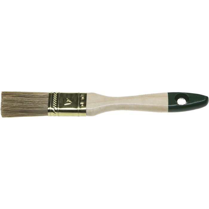 Кисть плоская STAYER LASUR 01031-25, смешанная щетина, деревянная ручка, 25 мм, 1" - Фото 1