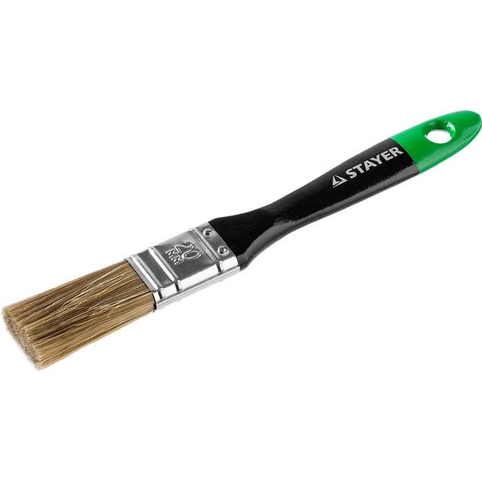 Кисть плоская STAYER UNIVERSAL-ARTEX, искусственная щетина, деревянная ручка, 20 мм - Фото 1