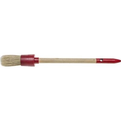 Кисть круглая STAYER UNIVERSAL 0141-25, натуральная щетина, деревянная ручка, 25 мм