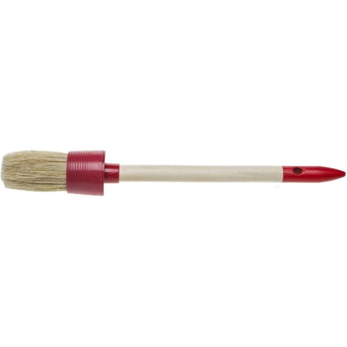 Кисть круглая STAYER UNIVERSAL 0141-30, натуральная щетина, деревянная ручка, 30 мм - Фото 1