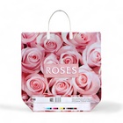 Пакет "Миллион роз", полиэтиленовый с пластиковой ручкой, 35х35 см, 100 мкм - Фото 2