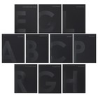 Комплект предметных тетрадей 48 листов 10 предметов "BlackTone" Calligrata TOP, со справочным материалом, обложка мелованный картон, Soft-touch + выборочный лак, блок офсет - Фото 2