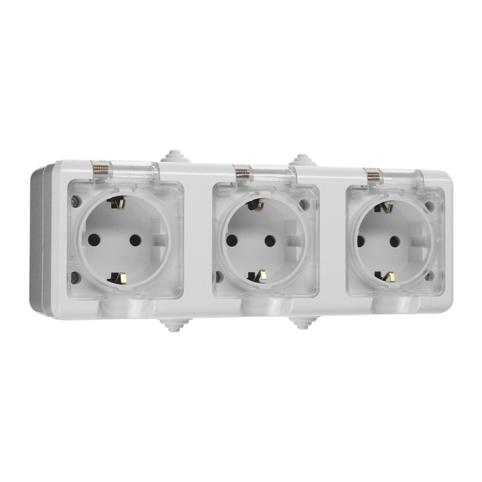 

Розетка 3-м ОП Dita 16А IP54 250В с заземл. с прозр. крышкой бел.TOKOV ELECTRIC TKL-DT-R3Z-C01T-IP54