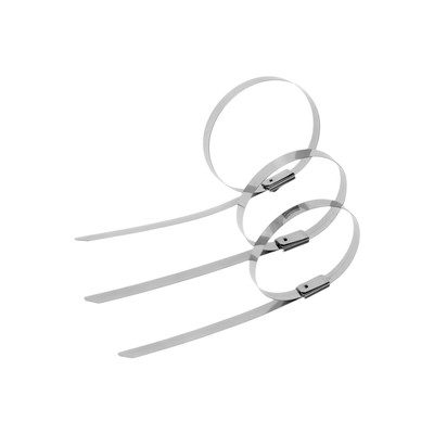 Стяжки из нержавеющей стали ТУНДРА, 4.6×200 мм, 100 шт.