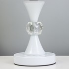 Лампа настольная с подсветкой "Пион" 1х40Вт Е27 220В  21х21х35 см RISALUX - фото 24357060