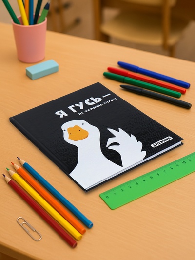 Дневник универсальный для 1-11 классов «Я ГУСЬ - НА ОТЛИЧНО УЧУСЬ!», твёрдая обложка, глянцевая ламинация, 40 листов
