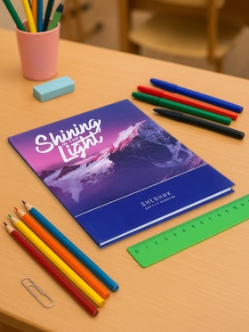 Дневник школьный для 1-11 классов Shining in the light, твёрдая обложка, глянцевая ламинация, 40 листов