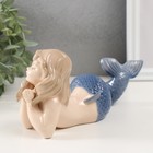 Сувенир керамика "Маленькая русалка с голубым хвостом" 6,5х20,5х9 см - Фото 2