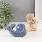 Сувенир керамика "Маленькая русалка с голубым хвостом" 6,5х20,5х9 см - Фото 4