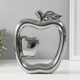 Сувенир керамика "Абстракция. Яблоки" серебро 17х5,5х20,5 см