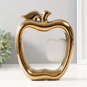 Сувенир керамика "Абстракция. Яблоки" золото с белым 17х5,5х20,5 см