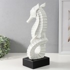 Сувенир керамика "Морской конек" белый 15х12,5х42,5 см - Фото 4