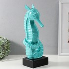 Сувенир керамика "Морской конек" бирюзовый 15х12,5х42,5 см - Фото 2