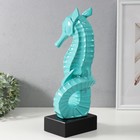 Фигурка керамика «Морской конек», бирюзовый, 15×12.5×42.5 см - Фото 4