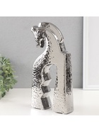 Фигурка керамика «Верный конь», серебро, 4.8×14.5×29 см - Фото 4