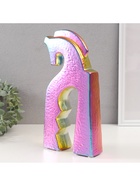 Фигурка керамика «Верный конь», зелёный хамелеон, 4.8×14.5×29 см - Фото 3