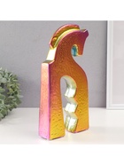 Фигурка керамика «Верный конь», зелёный хамелеон, 4.8×14.5×29 см - Фото 4