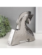 Фигурка керамика «Поклон коня», серебро, 5×20.5×20.5 см - Фото 3