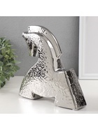 Фигурка керамика «Поклон коня», серебро, 5×20.5×20.5 см - Фото 4