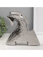 Фигурка керамика «Поклон коня», серебро, 5×20.5×20.5 см - Фото 5