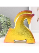 Фигурка керамика «Поклон коня», зелёный хамелеон, 5×20.5×20.5 см - Фото 2